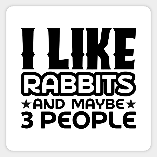 I like rabbits and maybe 3 people Sticker by colorsplash